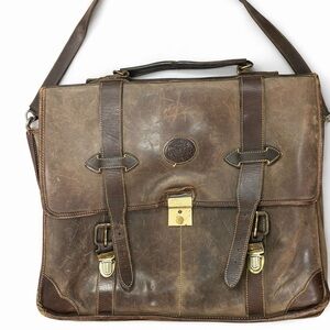 Roots Vintage Leather Messenger Bag | Distressed Brown